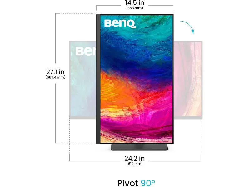 Монітор BenQ PD2706QN (9H.LNDLA.TBE) - фото 5