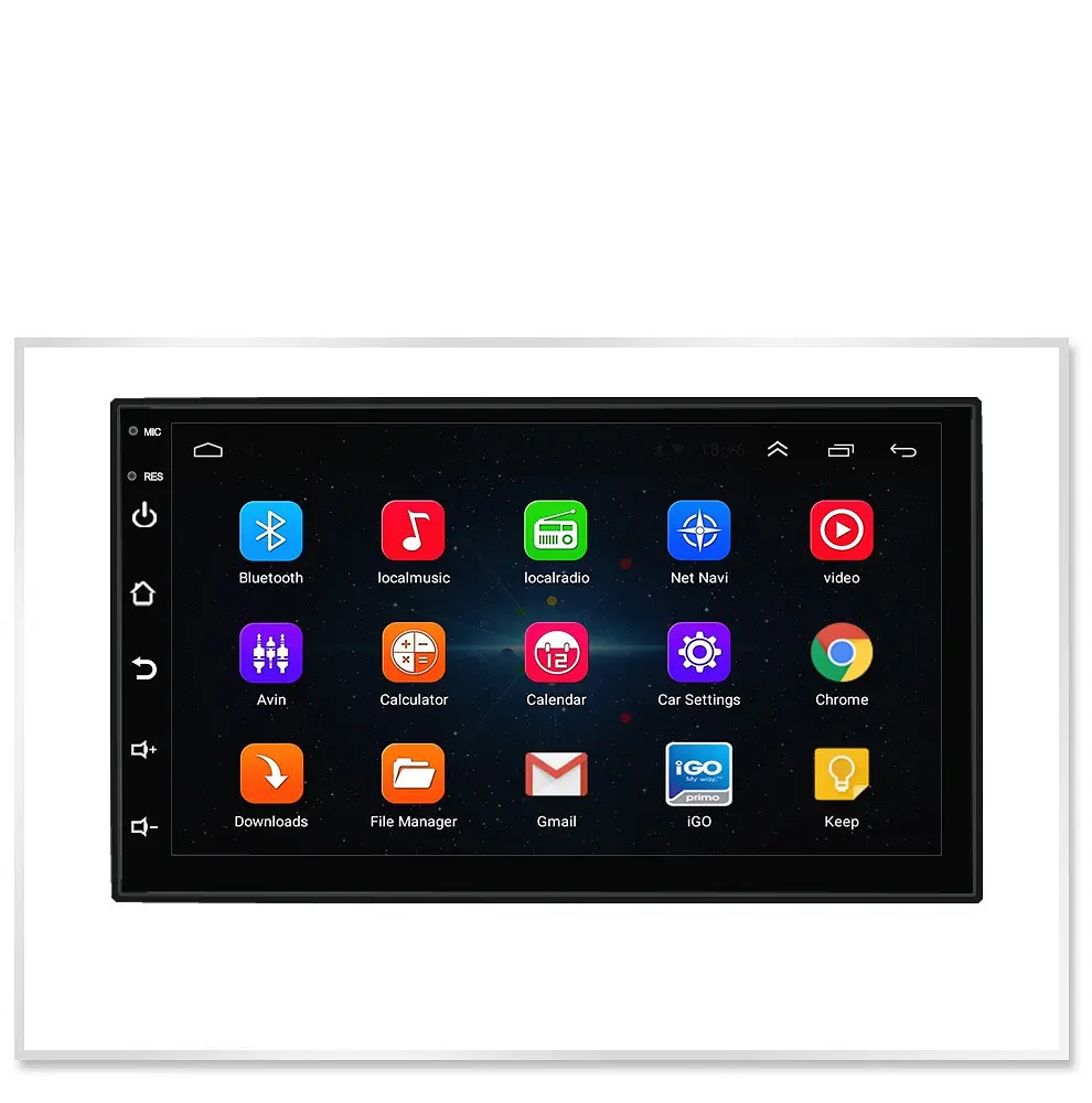 Автомагнітола 2DIN 7" UNIVESAL ANDROID SMALL з GPS модулем WiFi Bluetooth та FM радіо MP5 плеєр - фото 2