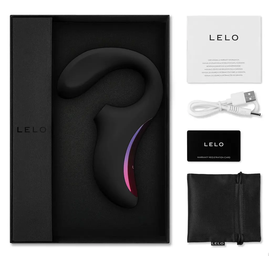 Кліторально-вагінальний звуковий стимулятор Lelo Enigma Black - фото 9