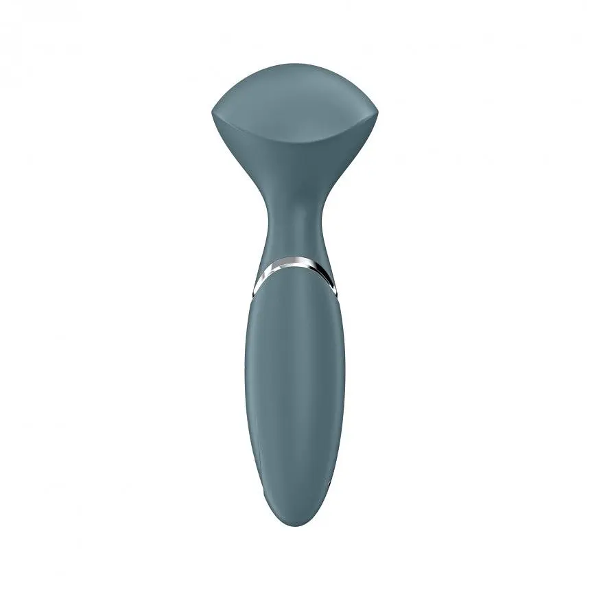 Вібромасажер Satisfyer Mini Wand-er, 16х6 см (сірий) - фото 7