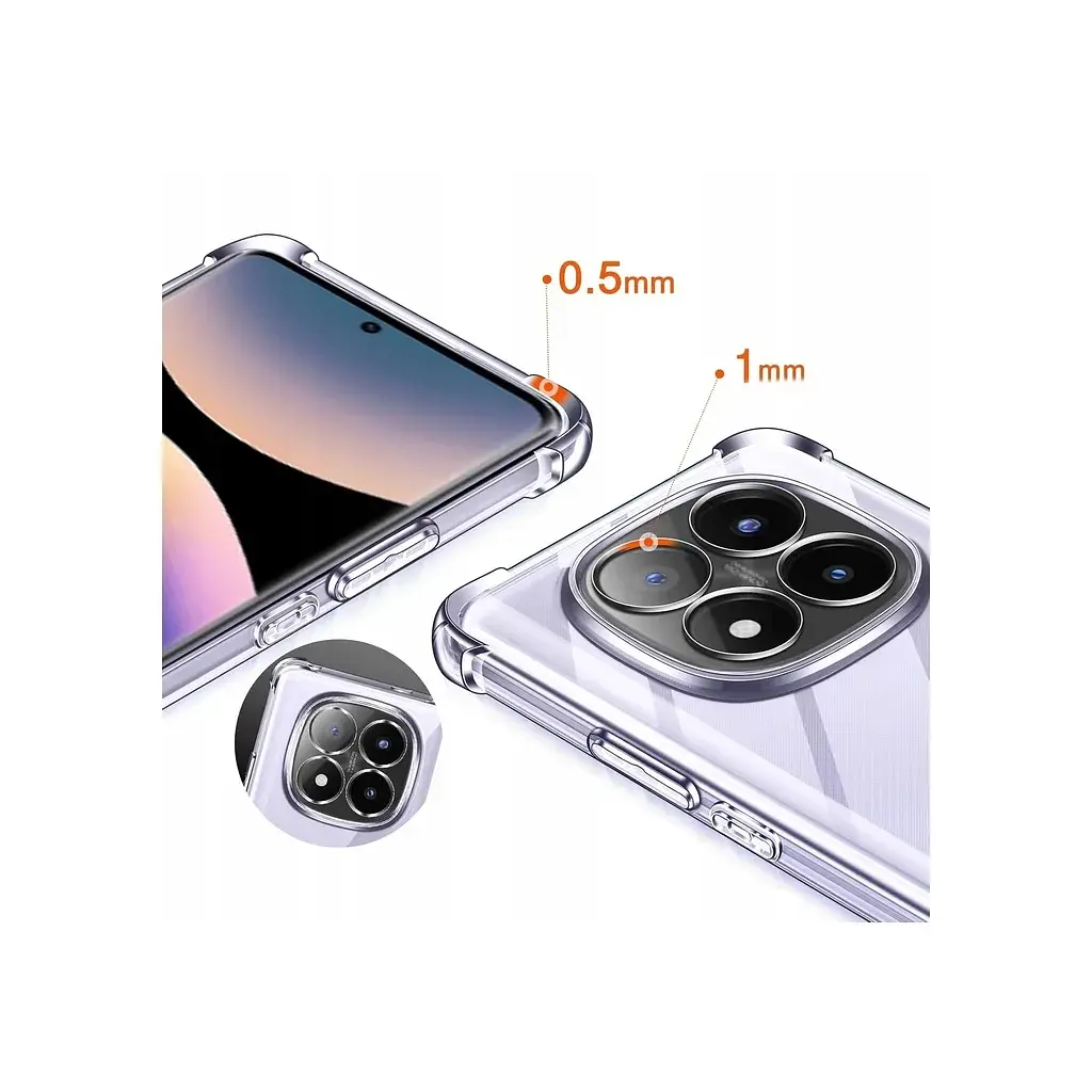 Чохол до мобільного телефона BeCover Anti-Shock Xiaomi Redmi Note 14 Pro 4G Clear (713036) - фото 4
