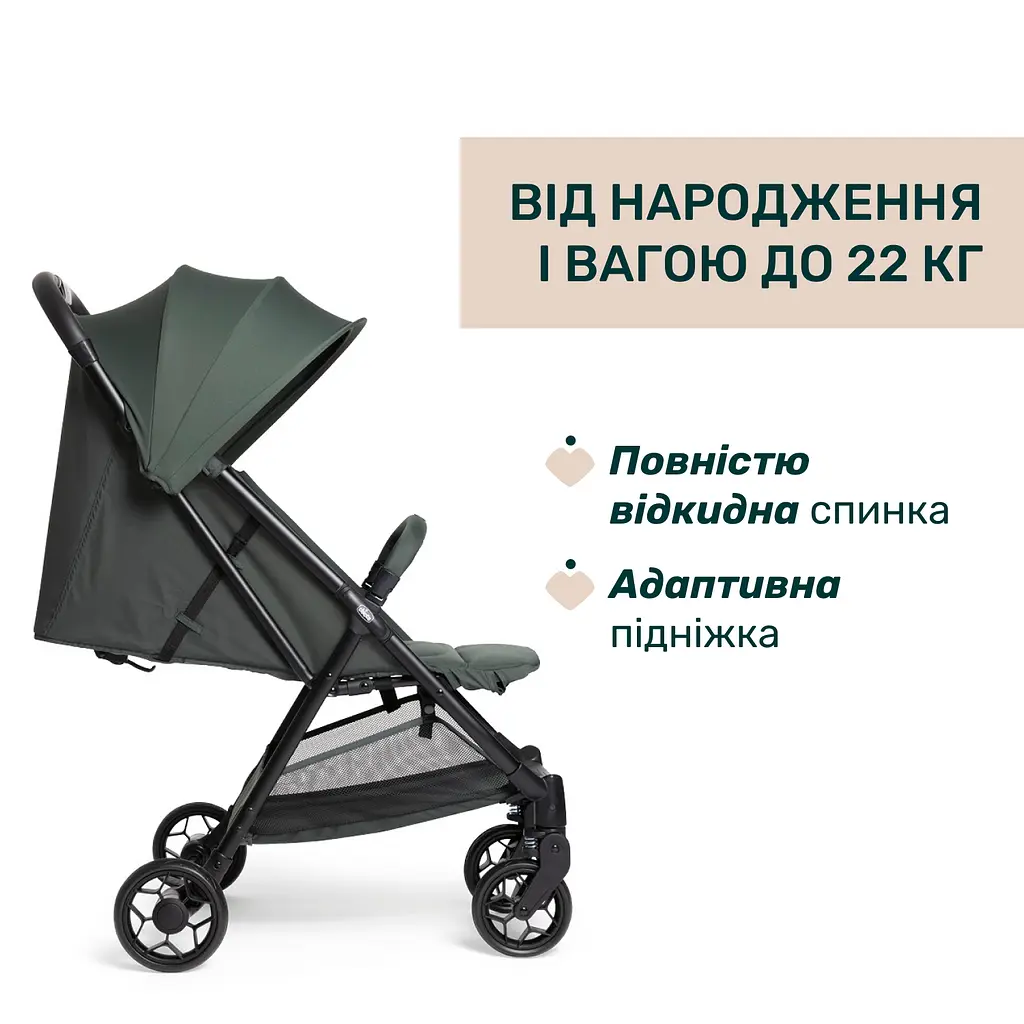Прогулянкова коляска Chicco Urbino зелена (87138.75) - фото 3