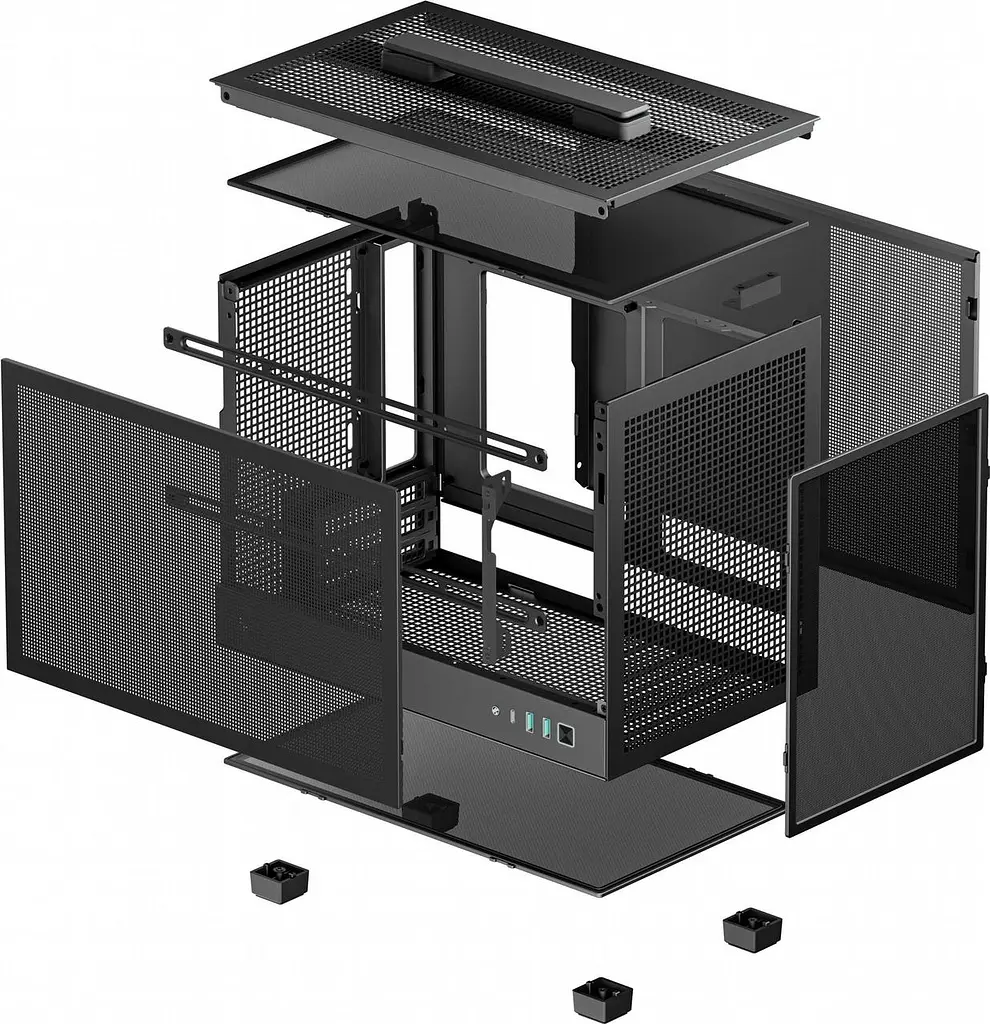 Корпус DeepCool CH160 Mesh Чорний (R-CH160-BKNMI0-G-1) без БЖ - фото 3
