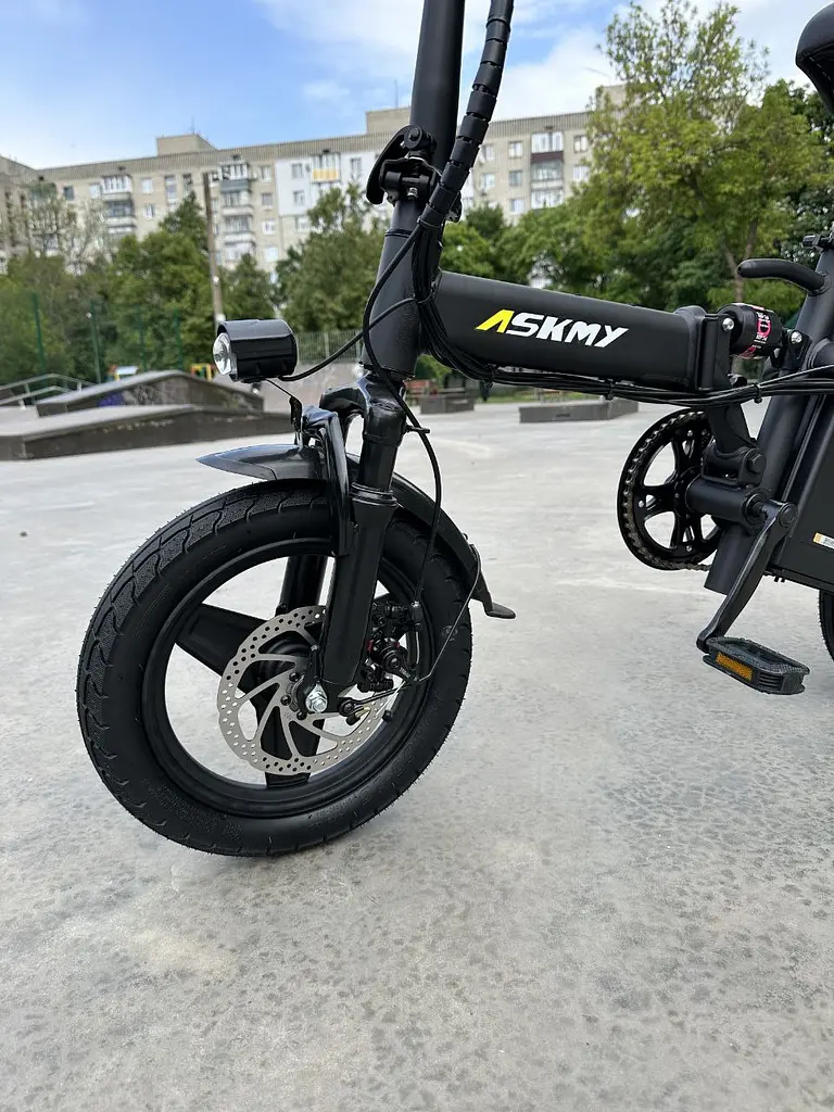 Міні електровелосипед двомісний Askmy U15 (500W, 15Ah) - фото 8