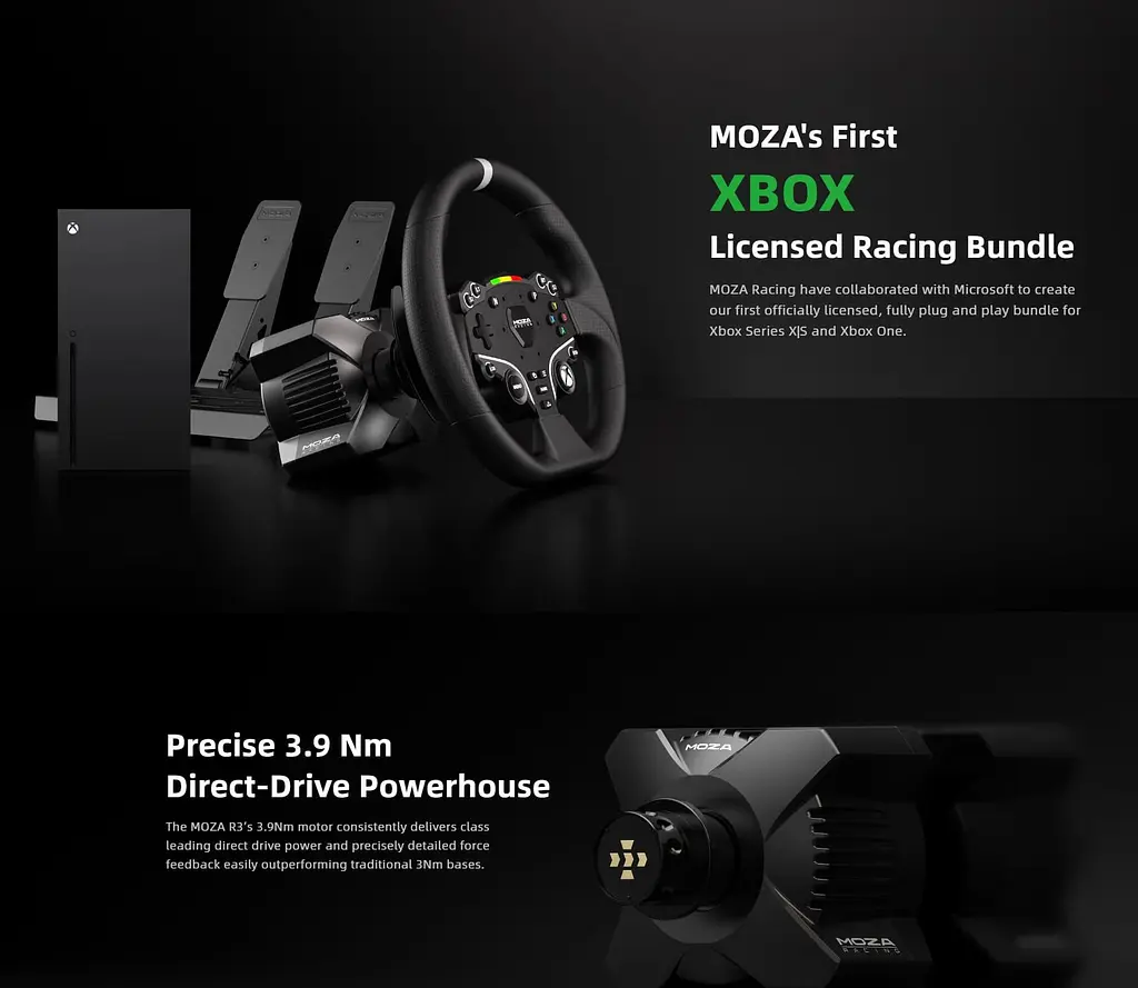 Кермо і педалі MOZA R3 Racing Bundle for XBOX/PC SR-P Lite ESX - фото 14
