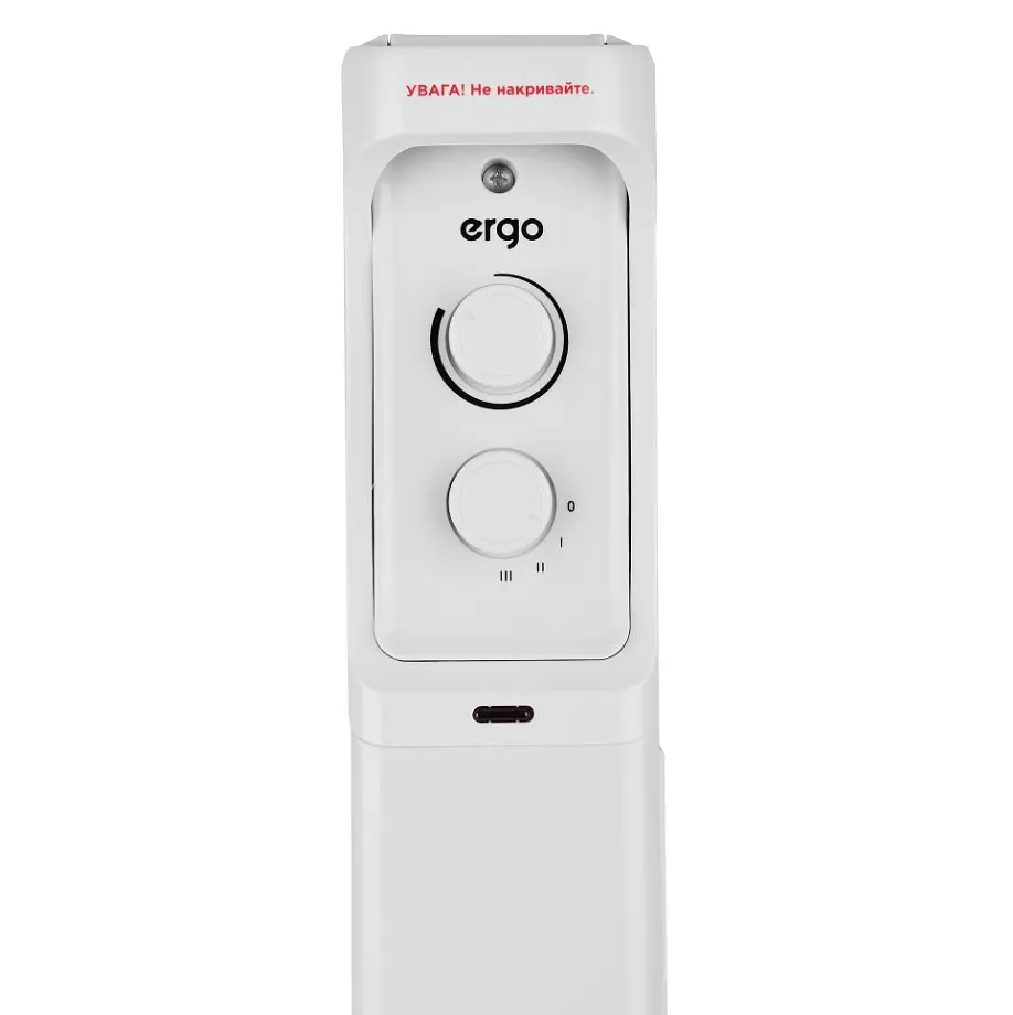 Масляный обогреватель радиатор ERGO HO222009, 9 ребер, 3 уровня мощности 800/1200/2000Вт - фото 7