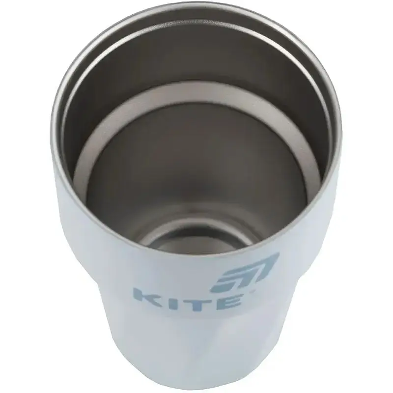 Термокружка Kite 450 мл серо-голубая (K25-1220-2) - фото 4