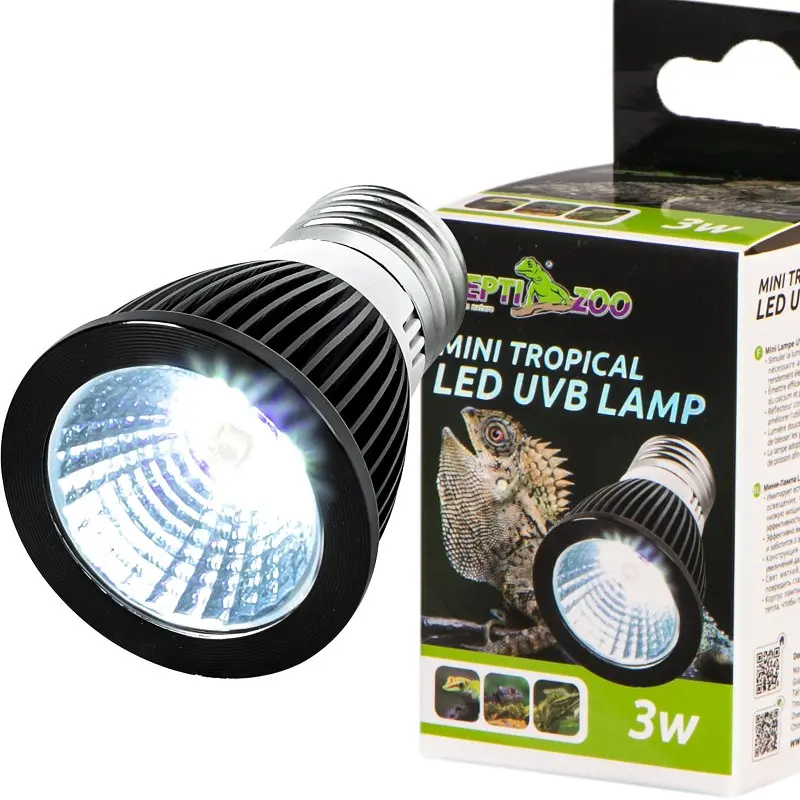Лампа Repti-Zoo LED UVB 5.0 Tropical 3W (LEDU03T) для тропічного тераріуму - фото 4