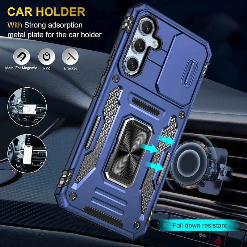 Ударостійкий чохол Camshield Army Ring для Samsung Galaxy A57 5G Синій / Navy - фото 2