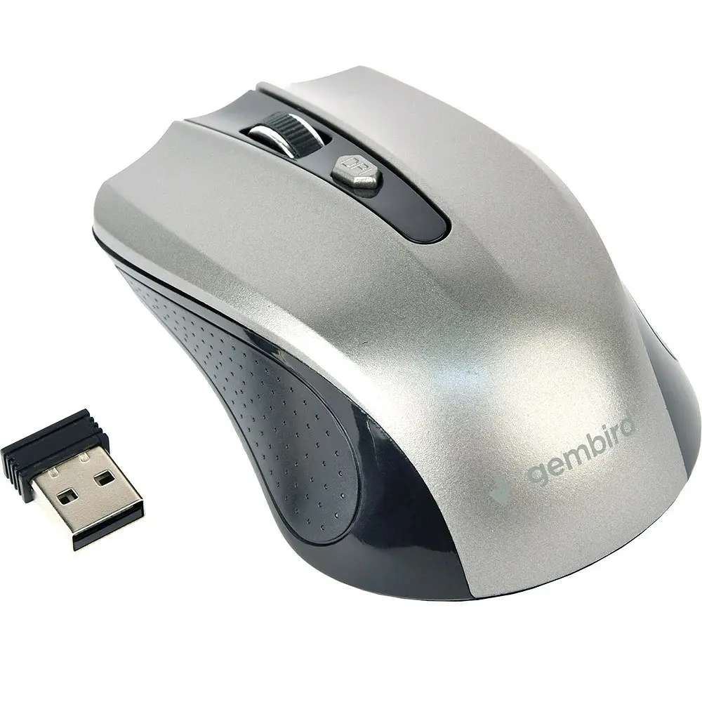 Миша бездротова Gembird MUSW-4B-04-BG Чорний/Сірий USB