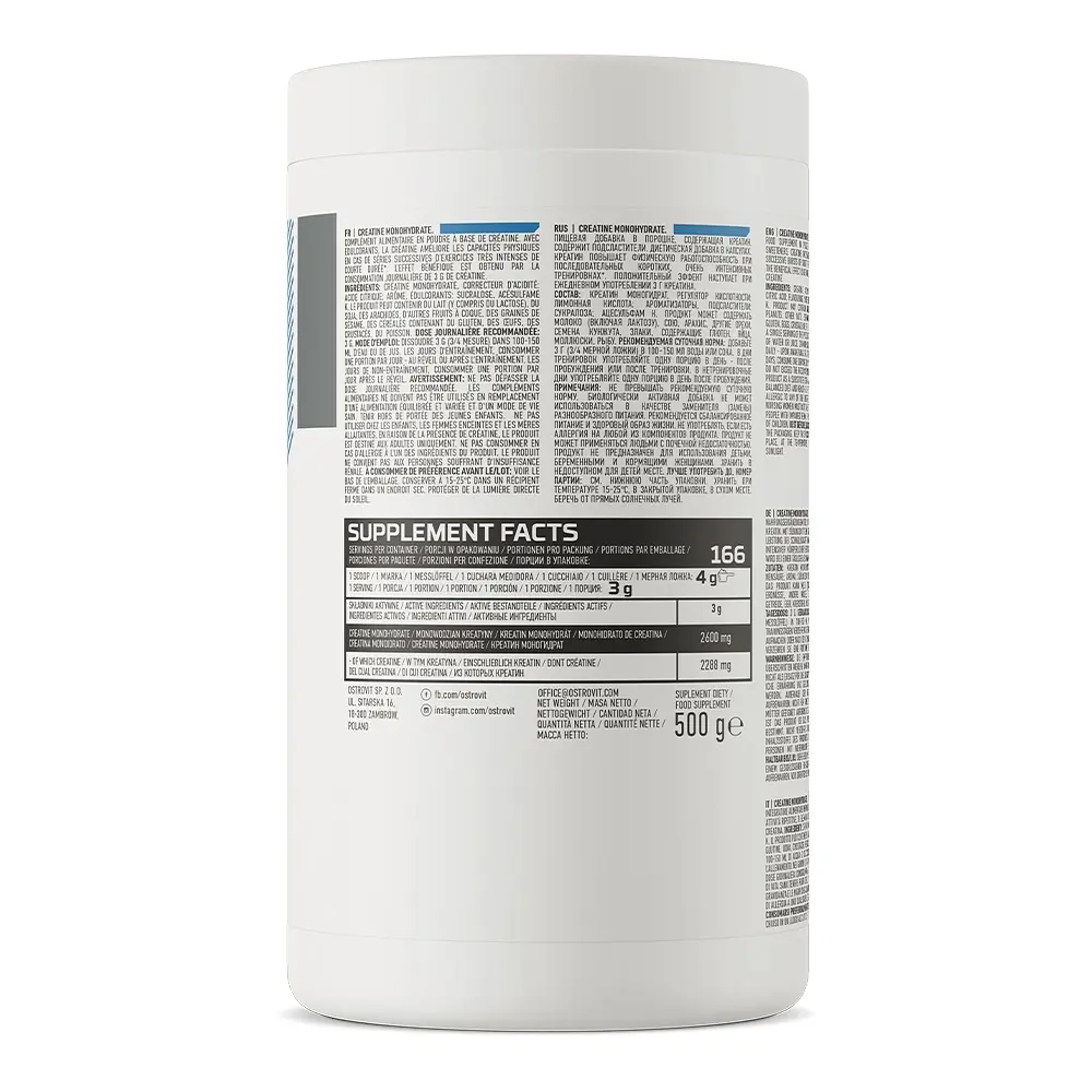 Креатін Creatine Monohydrate, 500 грам Манго OstroVit 000288416 - фото 2