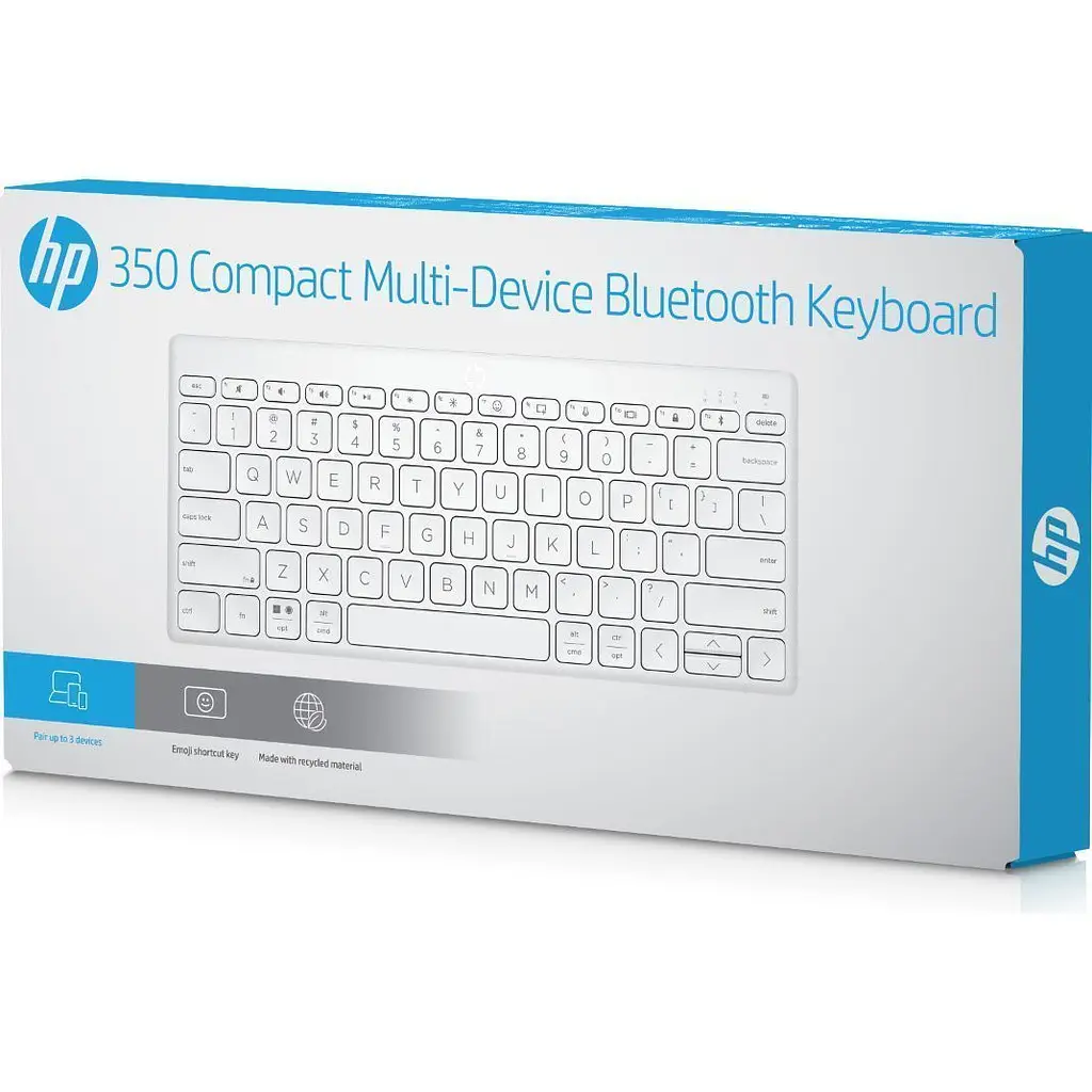 Клавіатура HP 350 Multi-Device Bluetooth UA White (692T0AA) [160272] - фото 10