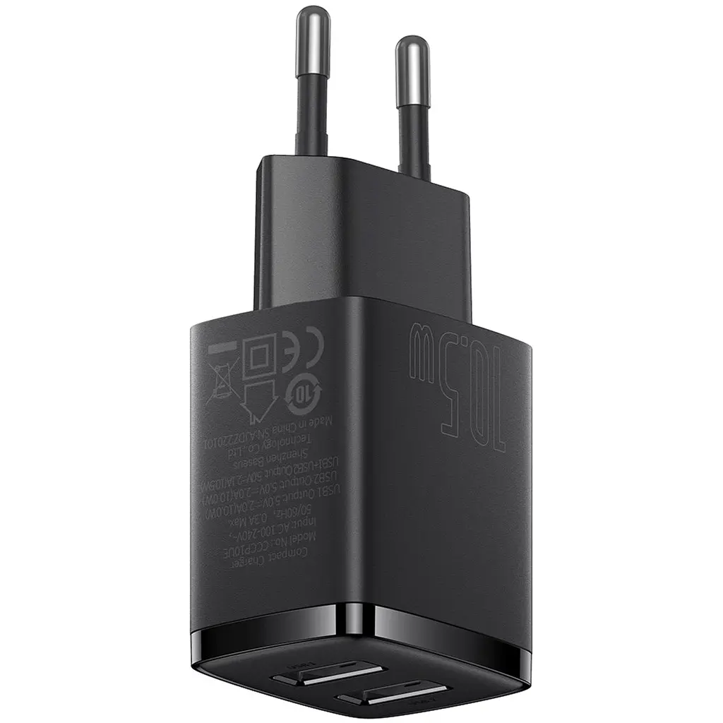 Зарядний пристрій Baseus Compact Quick Charger 2U 10.5W (CCXJ010201) - фото 4