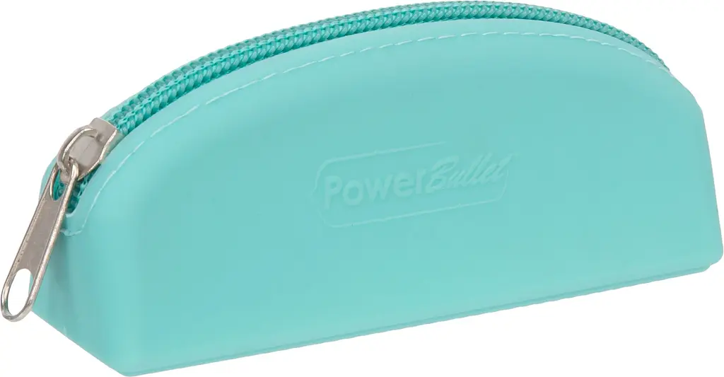PowerBullet - Silicone Zippered Bag Teal - сумка для зберігання секс-іграшок (бірюзовий)