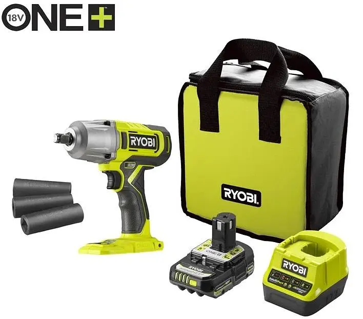 Гайковерт ударный аккумуляторный ONE+ RIW18-1C20SA3 18В Ryobi teh0025304 - фото 2