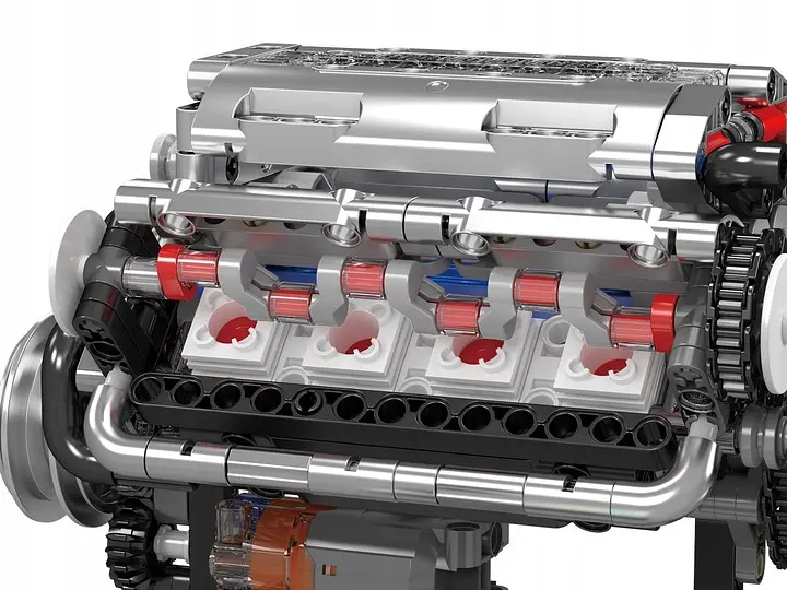 Конструктор двигун Mould King V8 Engine бензиновий восьмициліндровий мотор 10088s для дітей та дорослих 535 деталей - фото 4