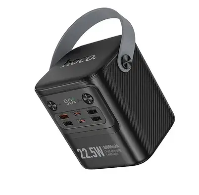 Портативна батарея Hoco J152 Tough 22.5W+PD20W+light power bank (80000mAh) Black - фото 2