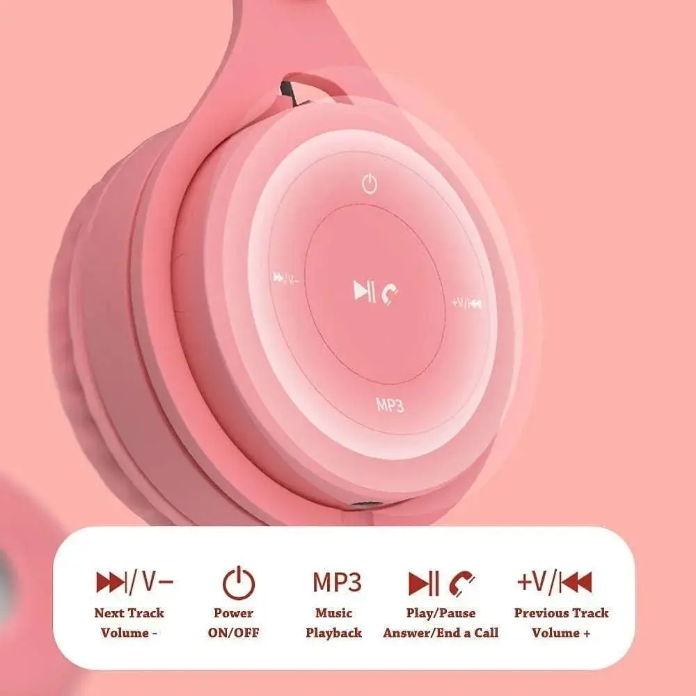 Бездротові навушники BT 5.0 TF MP3 Player AUX Y08 Over Ear - фото 3