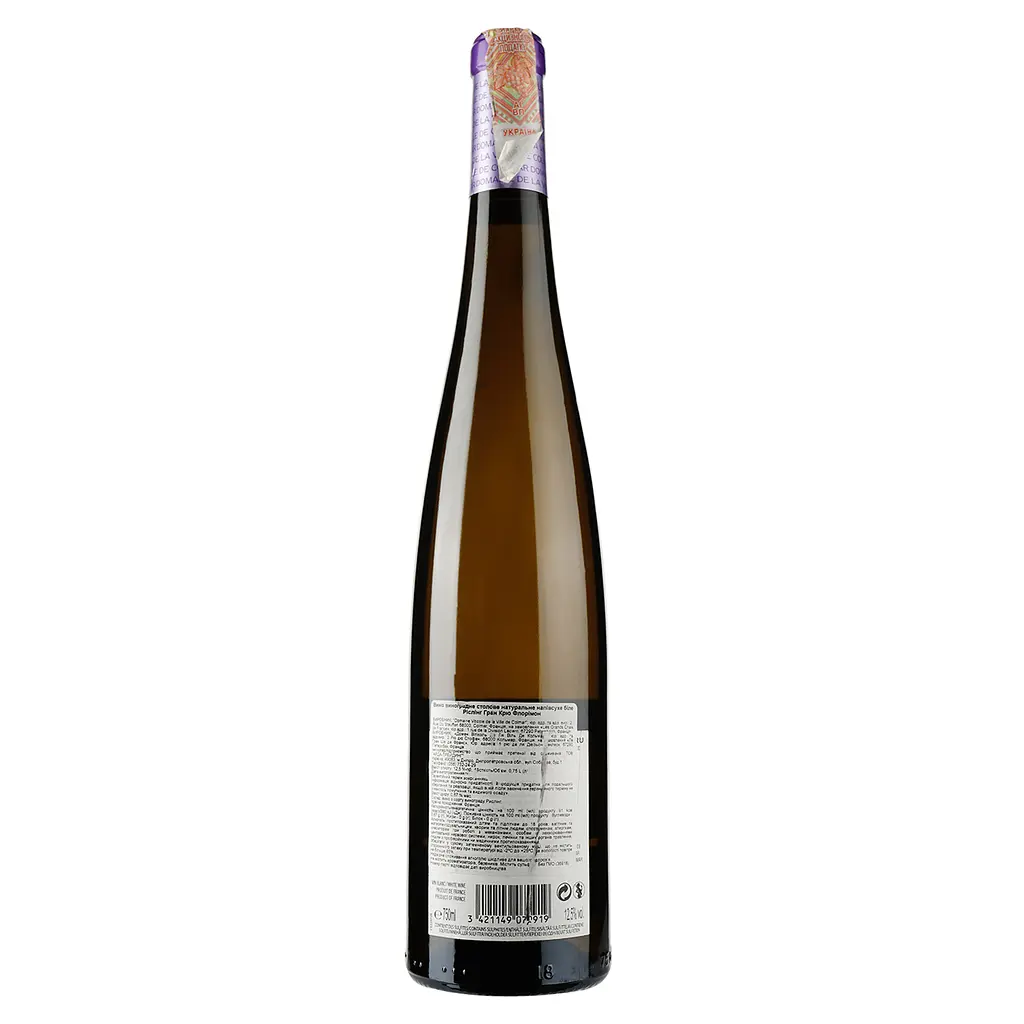 Вино Domaine de Colum Riesling Grand Cru Florimont Alsace белое полусухое 12.5% ​​0.75 л - фото 2