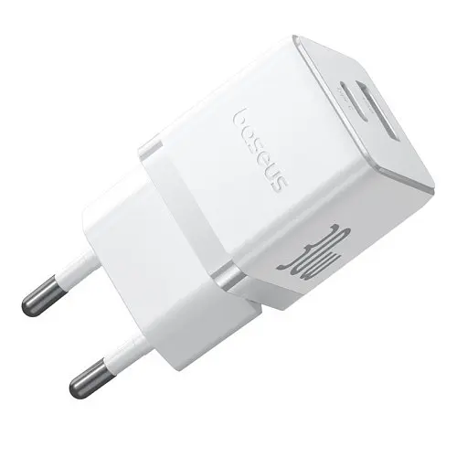 Сетевое зарядное устройство для Baseus Palm Type-C+USB 30W белый P1011160A213-00 - фото 3