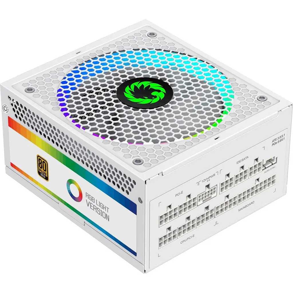 Блок питания GameMax 1050W RGB1050 PRO WH (ATX3.0/3.1 PCI (RGB1050 PRO WH (ATX3.0/3.1 PCI) - фото 2