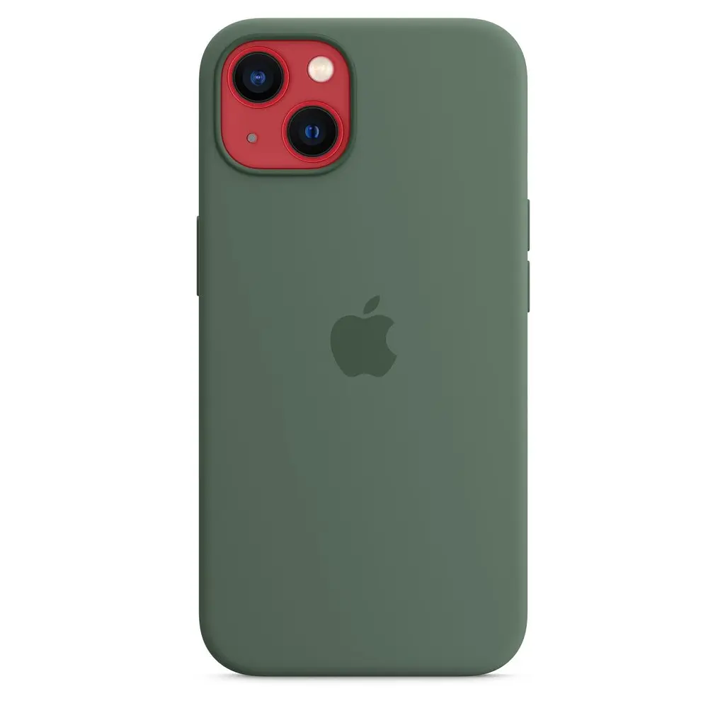 Чохол Silicone Case з MagSafe для Apple iPhone 13 (6.1) (Eucalyptus) ААА [69875] - фото 4