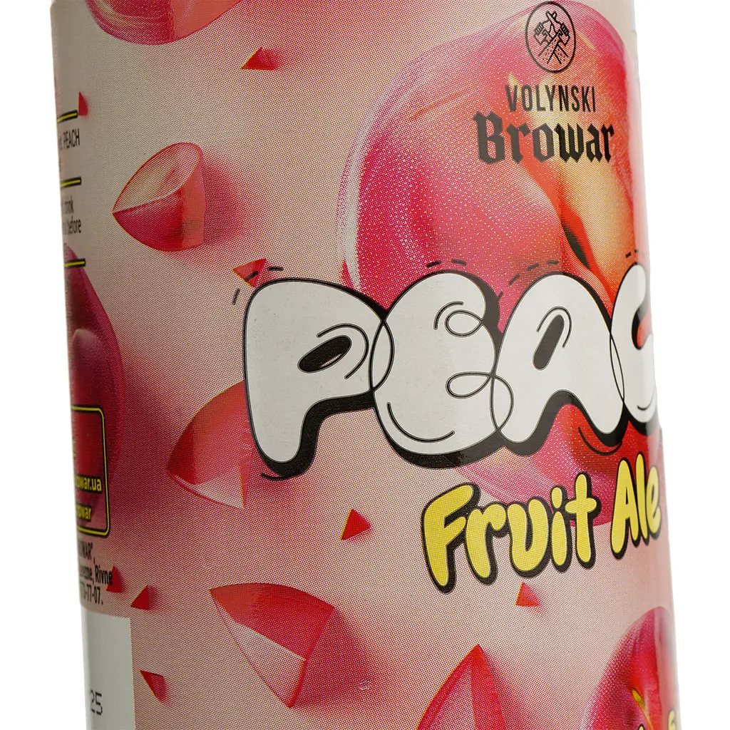 Пиво Volynski Browar Peach світле 5% 0.35 л - фото 4