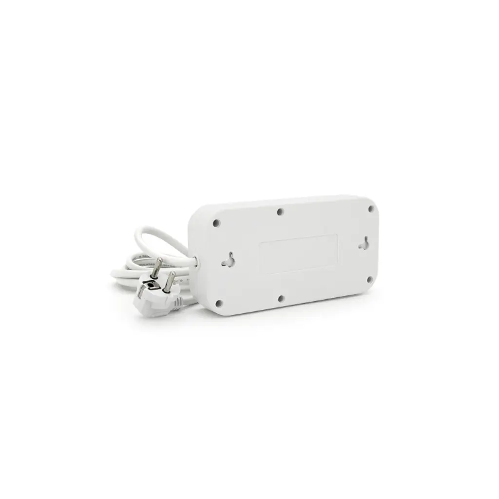 Мережевий фільтр живлення Voltronic F09U, 3 роз EU, 4 USB White (F09U-White) - фото 2