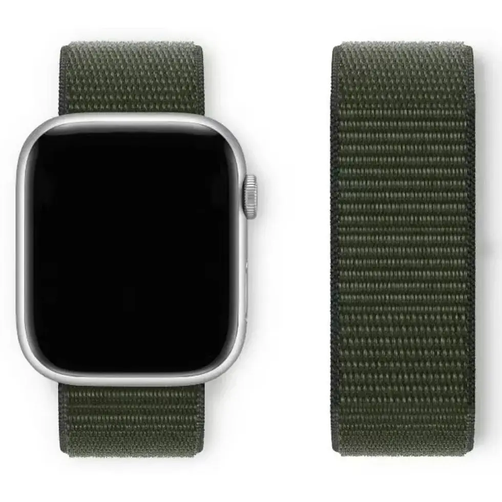 Ремешок DK CDK для Apple Watch 44mm (Series 4 / 5 / 6 / SE1 / SE2) Nylon Sport Loop (09038) (olive flak) - фото 2