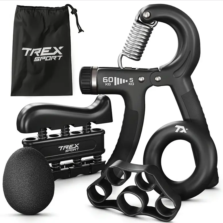 Набір регульованих еспандерів 5-60кг Trex Sport TX-005HSA чорний