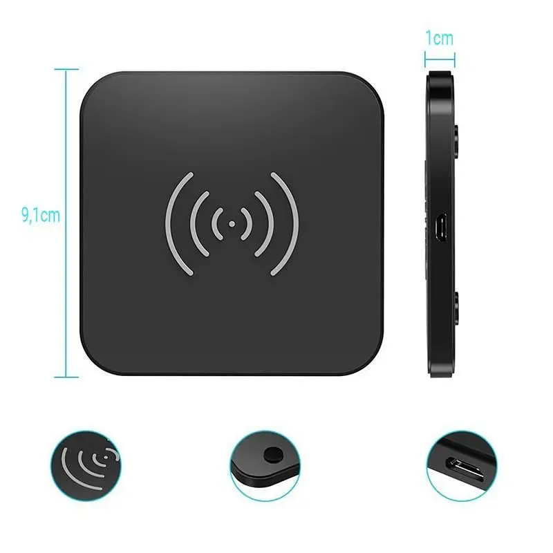Бездротовий зарядний пристрій Choetech 10W Black (T511-S) - фото 2