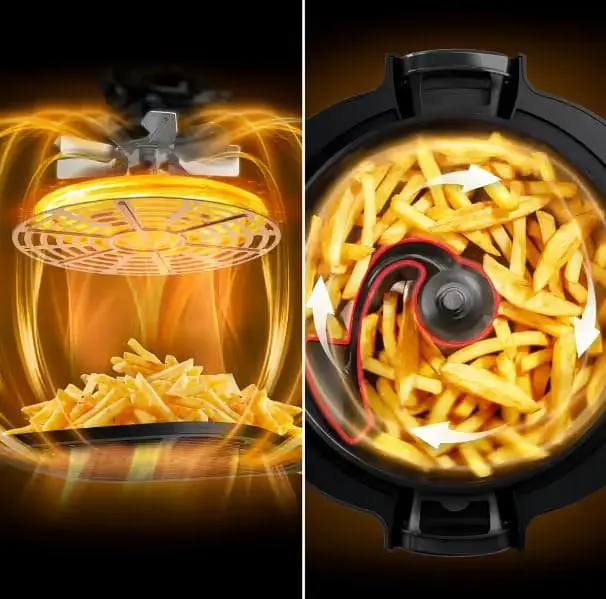 Аэрофритница Tefal 2в1 Multicook Actifry MY741CF1, 6 л Черный 1334Вт - фото 5