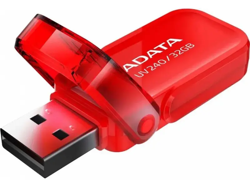 USB флеш накопичувач ADATA 32 GB UV240 USB 2.0 Red (AUV240-32G-RRD) - фото 2