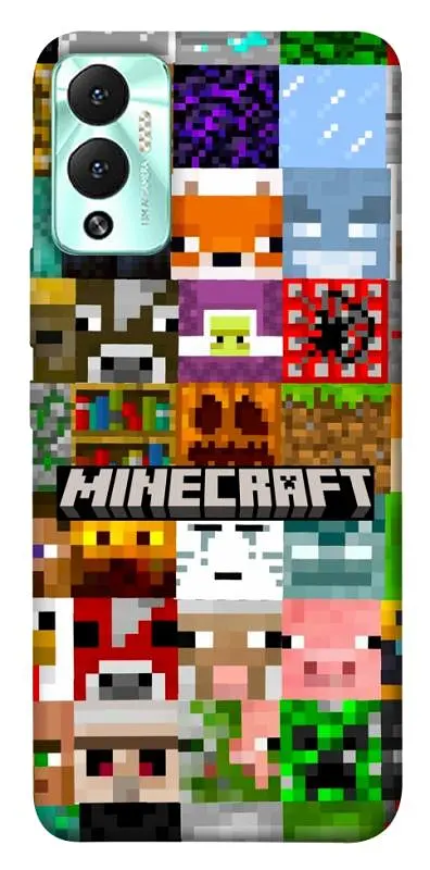 TPU чохол Demsky Minecraft collage для Infinix Hot 12 Play