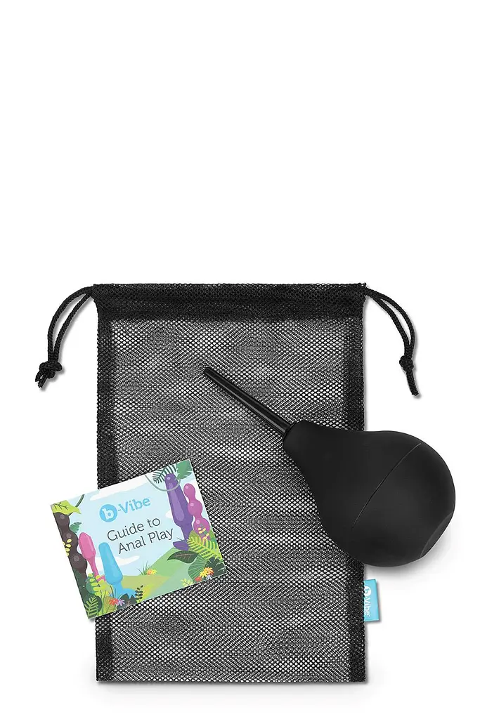 Анальний душ B-Vibe Classic Enema 225 мл (чорний) - фото 4