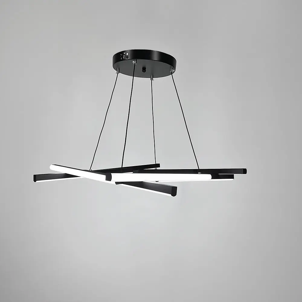 Черная Led люстра с подвесным регулируемым корпусом Ø 90 см | Ст. A 55071-650 BK | Line F - фото 8
