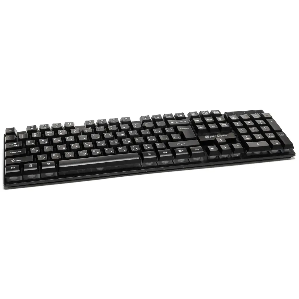 Клавіатура Hölmer K-01GS RGB Backlight USB UA Black (K-01GS) - фото 3