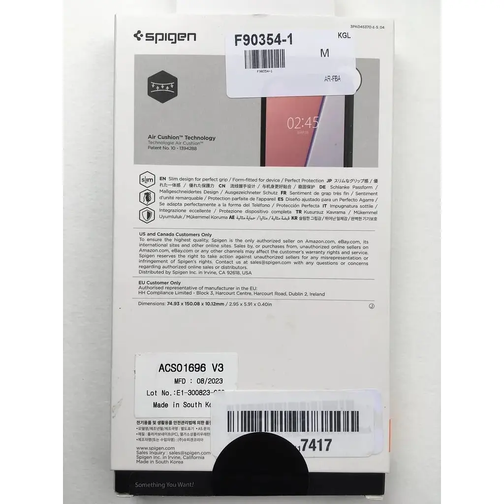 Оригінальний тонкий чохол Spigen для iPhone 12 Pro (6.1") Thin Fit Black ACS01696 - фото 6