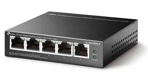 Комутатор TP-LINK TL-SG1005LP, 5x100/1000 Mb/s, автоматичне визначення MDI/MDIX, металевий корпус, керований - фото 2