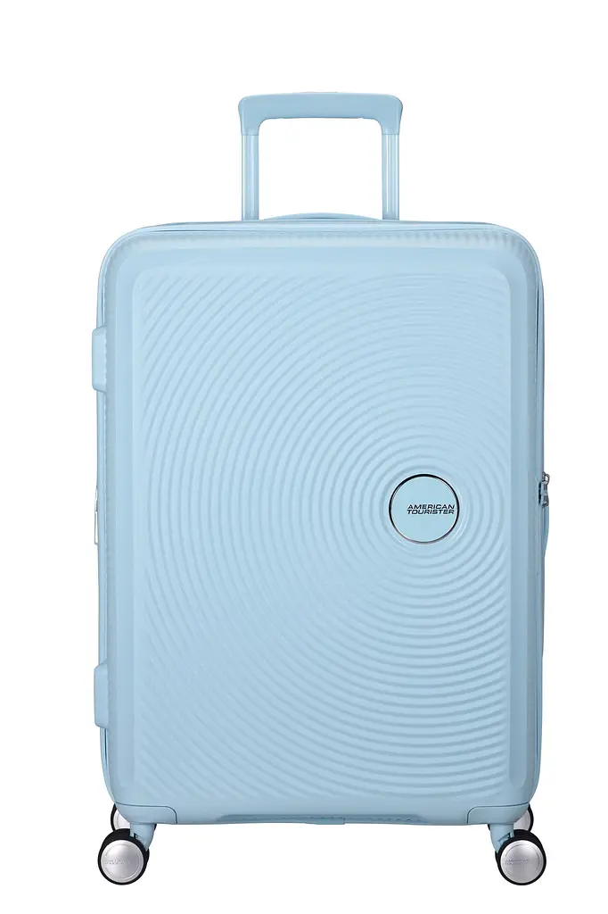 American Tourister Валіза American Tourister, Soundbox, поліпропілен, середня, 67см, 71.5/81л, TSA, 4 колеса, EXP, пастельно-блакитний - фото 4