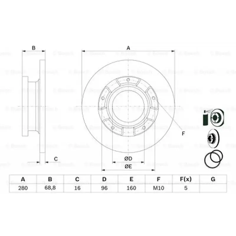 Тормозной диск Bosch 0 986 479 401 - фото 5