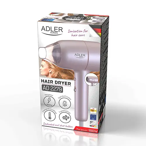 Фен Adler AD 2279 pink - фото 10