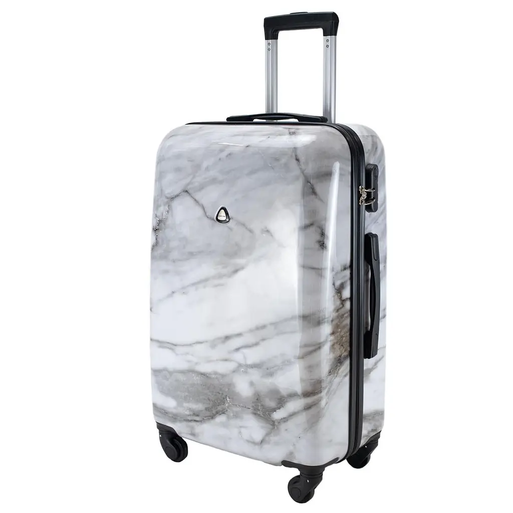 Валіза Semi Line 24" (M) White Marble (T5731-2) - фото 9