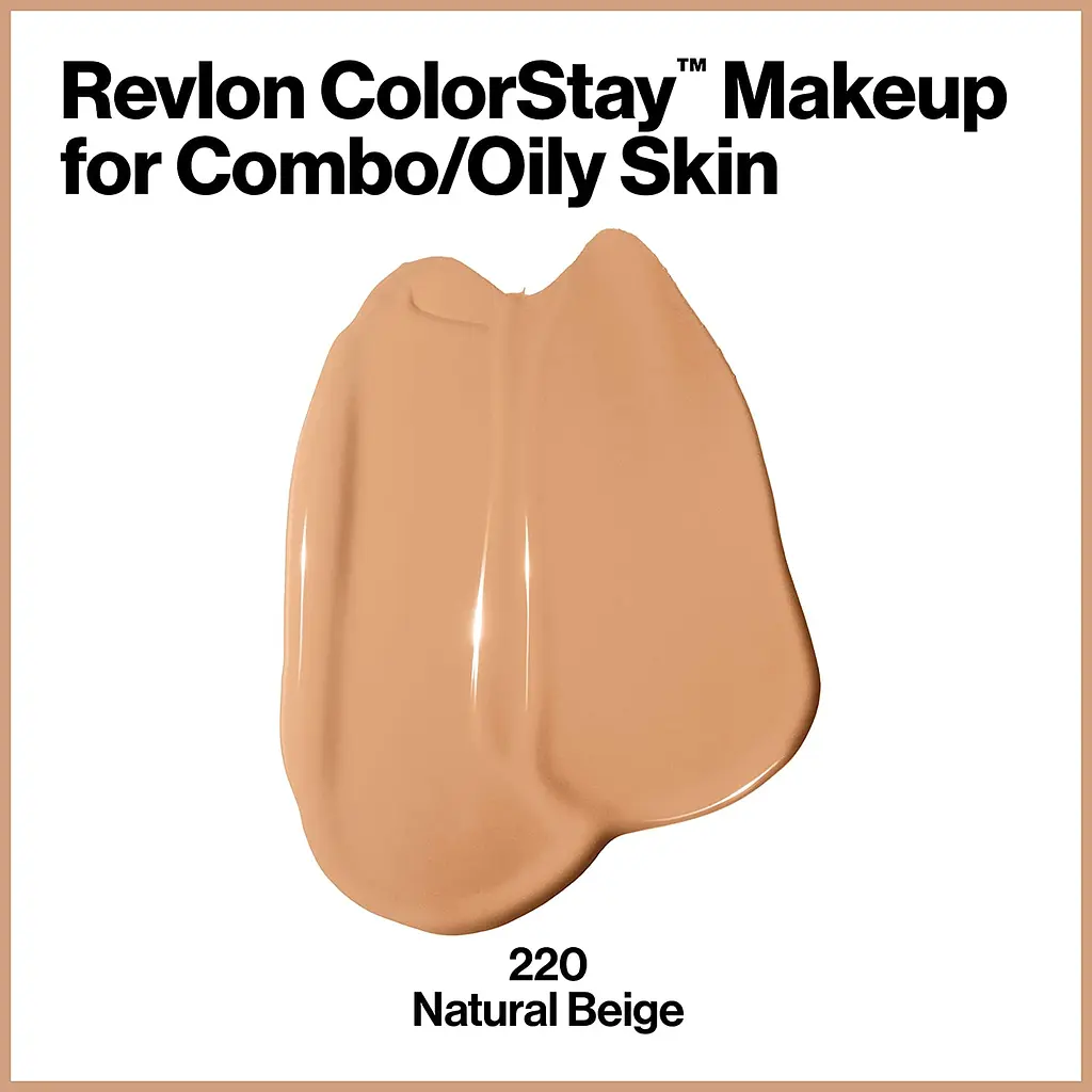 Тональный крем Revlon Colorstay Makeup Combination and Oily Skin тон 220 (Natural Beige) 30 мл (423024) - фото 2