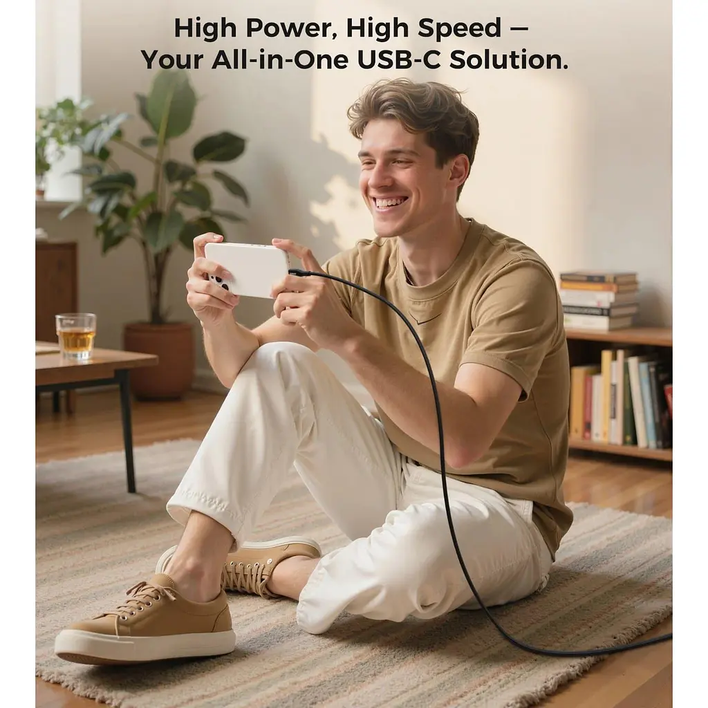 Кабель Choetech XCC-1008,USB 2.0, Power Delivery (PD), до 100 Ватт C-тато/C-тато, 1.8 м. (XCC-1008) - фото 4