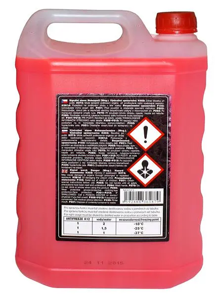 Антифриз Starline Extra K12 G-12+ розовый концентрат -74°C 5л (NA K12-5) - фото 2
