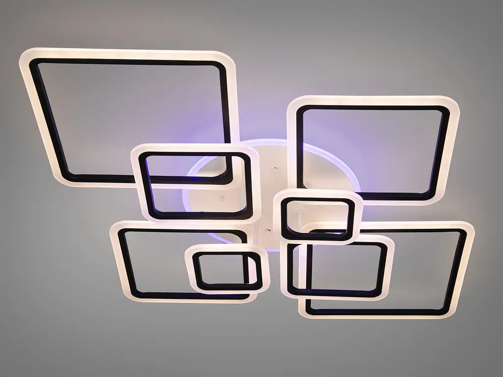 Стельовий світильник LED Diasha A8160/8BK, 180W, 3200K-6500K, чорний метал, сучасний стиль для дому - фото 3