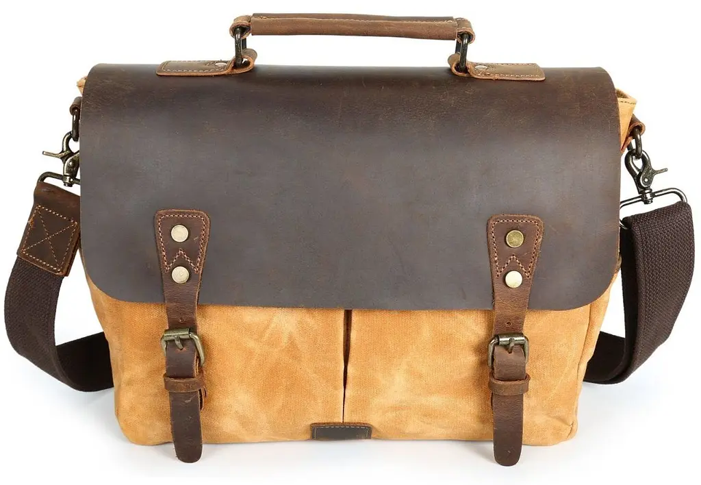 Діловий портфель у поєднанні зі шкірою 20120 Vintage рудий - фото 5