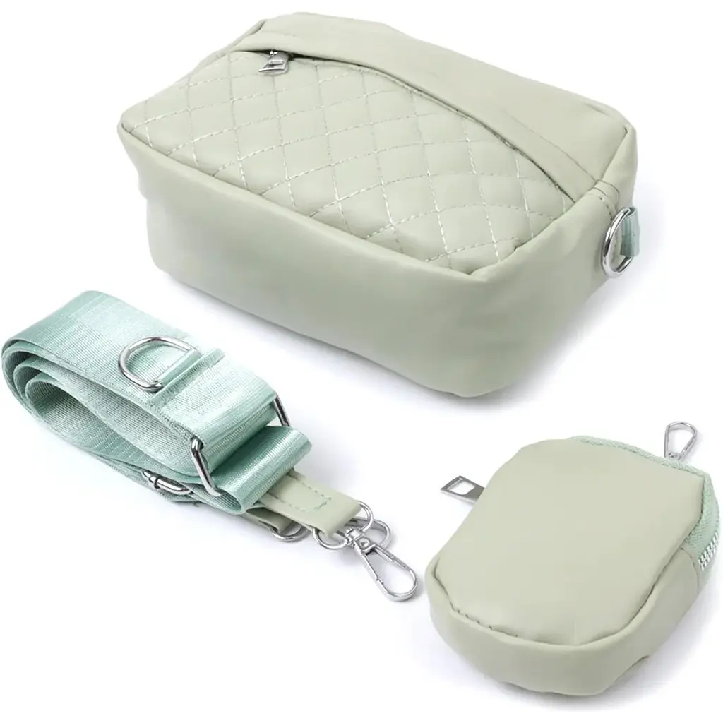 Жіноча сумка крос-боді Vintage 22797 з екошкіри 19.5х12.5х6.5 см Фісташкова - фото 5
