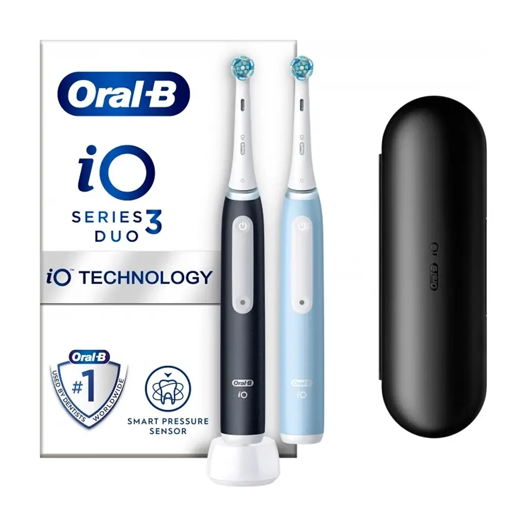 Електрична зубна щітка Oral-B iO Series 3 Duo Black & Blue (8006540731772) - фото 2